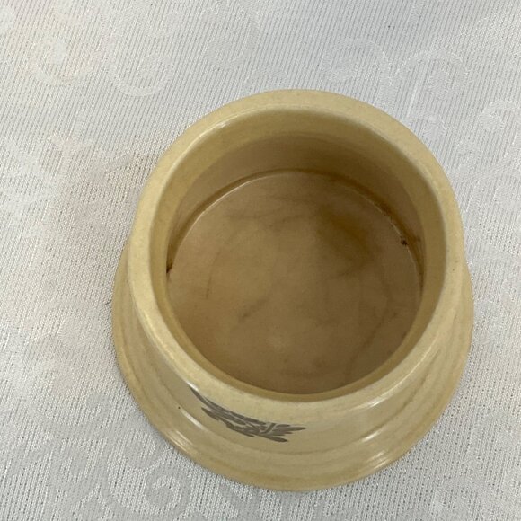 Pfaltzgraff USA Vintage Beige Ceramic Sugar Bowl (no lid) or Utensil Holder Brow - Picture 3 of 5